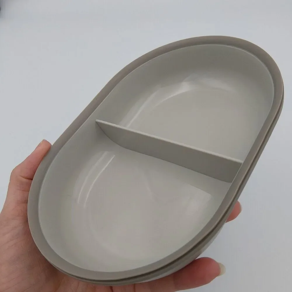 Split Bowl/plate for Sure feed SureFlap microchip Pet feeder grey plastic